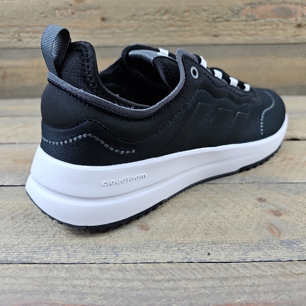 adidas Women's Fukasa Running Casual Shoes Black White - Picture 10 of 12